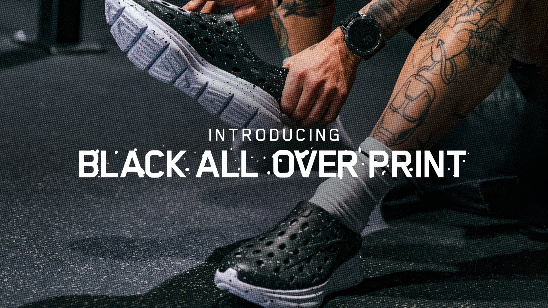 Black AOP White Speckle Kane Revive